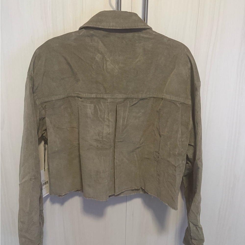 Spiritual Gangster Crop Corduroy Shirt Jacket Size Medium NWT - Picture 8 of 9